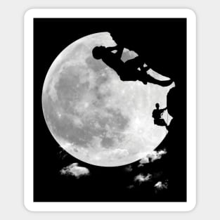 Climbing moon. Sticker